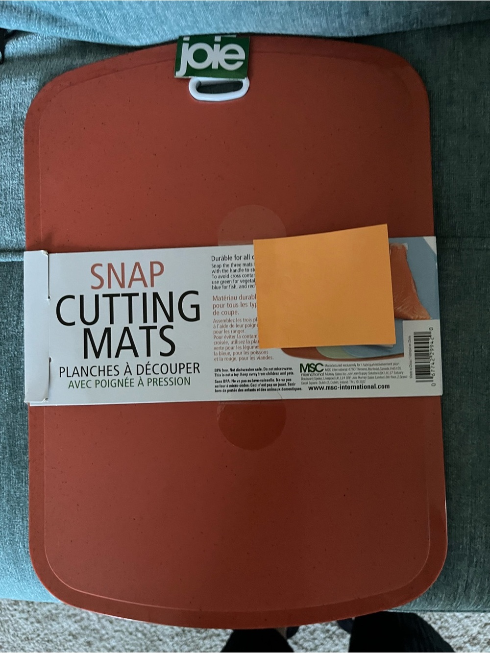 Joie Snap Cutting Mats - Sage Green and Orange (3-Pack) - Picture 7 of 7